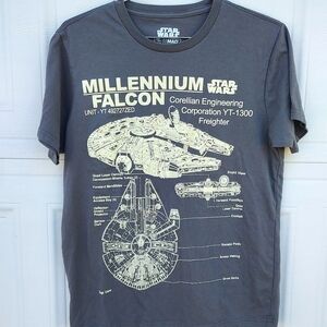 Star Wars Millennium Falcon Gray T-Shirt